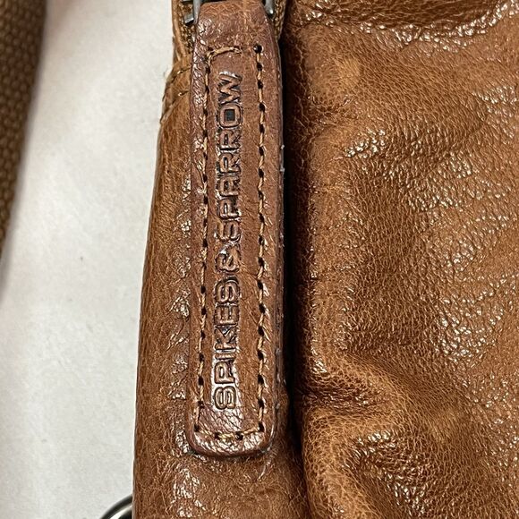 Spikes & Sparrow Leather Sling Bag ONE SHOULDER BACKPACK  BROWN - Picture 5 of 16